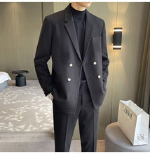 画像をギャラリービューアに読み込む, メンズ セットアップ スーツ ダブル セットアップ 秋冬 韓国
