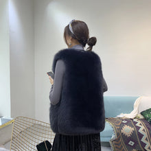 画像をギャラリービューアに読み込む, レディース ベスト エコファー フェイクファー アウター ベスト ジレ 6色 韓国