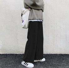 画像をギャラリービューアに読み込む, コーデュロイ ワイドレッグ パンツ レディース メンズ パンツ 全3色 秋冬 韓国