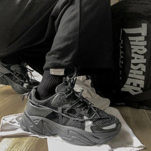 画像をギャラリービューアに読み込む, レディース 厚底 ダッドスニーカー 全3色 カジュアル ユニセックス スニーカー