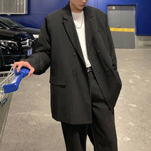 画像をギャラリービューアに読み込む, セットアップ スーツ ストライプ ジャケット × パンツ メンズ セットアップ 秋冬
