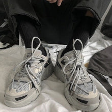 画像をギャラリービューアに読み込む, レディース 厚底 ダッドスニーカー 全3色 カジュアル ユニセックス スニーカー