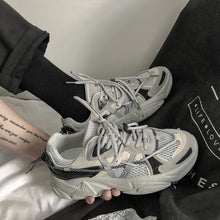 画像をギャラリービューアに読み込む, レディース 厚底 ダッドスニーカー 全3色 カジュアル ユニセックス スニーカー