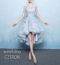 画像をギャラリービューアに読み込む, オフショルダー レイヤード ドレス シースルー レース レディース