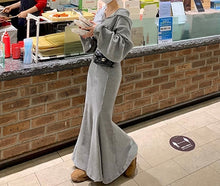 画像をギャラリービューアに読み込む, セットアップ ツーピース コーデュロイ パーカー レディース マーメイド ロング スカート