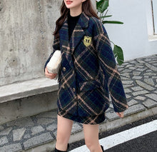 画像をギャラリービューアに読み込む, セットアップ ブレザー×スカート ツイード レディース セットアップ 秋冬 ショート