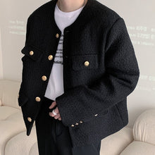 画像をギャラリービューアに読み込む, 大人気 ツイード ジャケット 韓国風 ツイード ジャケット ラグジュアリー ノーカラー パーティ スタイリッシュ 春秋冬活躍
