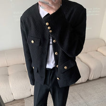 画像をギャラリービューアに読み込む, 大人気 ツイード ジャケット 韓国風 ツイード ジャケット ラグジュアリー ノーカラー パーティ スタイリッシュ 春秋冬活躍