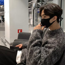 画像をギャラリービューアに読み込む, セーター メンズ グラデーションカラー ニット 2色 無地 韓国