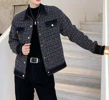 画像をギャラリービューアに読み込む, テーラードジャケット レトロ ツイード メンズ ジャケット カジュアル