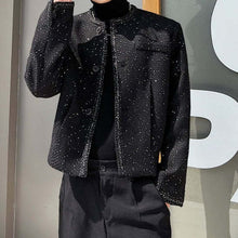 画像をギャラリービューアに読み込む, メンズ ジャケット ノーカラー ジャケット きれいめ ルーズ モード 韓国