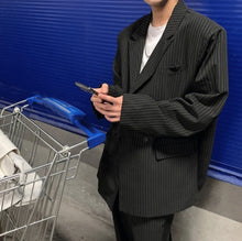 画像をギャラリービューアに読み込む, セットアップ スーツ ストライプ ジャケット × パンツ メンズ セットアップ 秋冬
