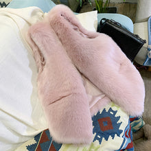 画像をギャラリービューアに読み込む, レディース ベスト エコファー フェイクファー アウター ベスト ジレ 6色 韓国