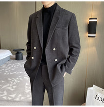 画像をギャラリービューアに読み込む, メンズ セットアップ スーツ ダブル セットアップ 秋冬 韓国