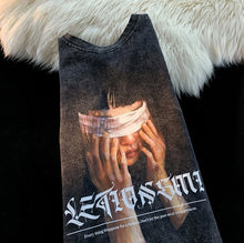 画像をギャラリービューアに読み込む, ヴィンテージ風 プリント ロンT ストリート 春秋 ルーズ メンズ レディース