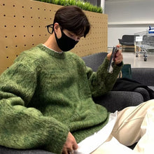 画像をギャラリービューアに読み込む, セーター メンズ グラデーションカラー ニット 2色 無地 韓国