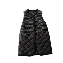画像をギャラリービューアに読み込む, ロングベスト チェック ベスト ジレ 中綿 暖かい お洒落 着回し 綺麗 レディース