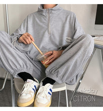 画像をギャラリービューアに読み込む, セットアップ ハーフジップ ワッフル トップス × パンツ