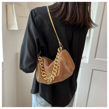 画像をギャラリービューアに読み込む, ラインストーン ハンドバッグ 2way ショルダー チェーン ショルダーバッグ ポシェット レディース