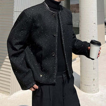 画像をギャラリービューアに読み込む, メンズ ジャケット ノーカラー ジャケット きれいめ ルーズ モード 韓国