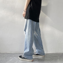 画像をギャラリービューアに読み込む, メンズ ルーズ ダメージ デニム クラッシュ ジーンズ デニム ジーパン韓国