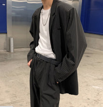 画像をギャラリービューアに読み込む, セットアップ スーツ ストライプ ジャケット × パンツ メンズ セットアップ 秋冬