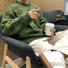 画像をギャラリービューアに読み込む, セーター メンズ グラデーションカラー ニット 2色 無地 韓国