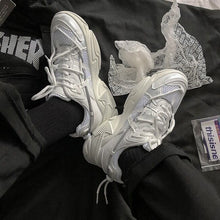 画像をギャラリービューアに読み込む, レディース 厚底 ダッドスニーカー 全3色 カジュアル ユニセックス スニーカー