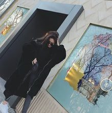 画像をギャラリービューアに読み込む, ファーコート ビッグシルエット レディース フェイクファー 2色 韓国