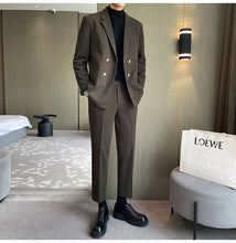 画像をギャラリービューアに読み込む, メンズ セットアップ スーツ ダブル セットアップ 秋冬 韓国
