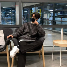 画像をギャラリービューアに読み込む, セーター メンズ グラデーションカラー ニット 2色 無地 韓国