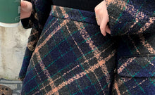 画像をギャラリービューアに読み込む, セットアップ ブレザー×スカート ツイード レディース セットアップ 秋冬 ショート