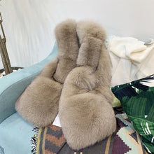 画像をギャラリービューアに読み込む, レディース ベスト エコファー フェイクファー アウター ベスト ジレ 6色 韓国