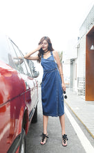 画像をギャラリービューアに読み込む, ラップタイプ デニム レディース ジャンパースカート サロペット