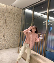 画像をギャラリービューアに読み込む, レディース ニットセーター 秋冬 タートル ニットセーター ケーブル 長袖 韓国 全5色