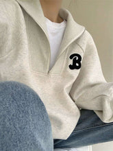 画像をギャラリービューアに読み込む, ハーフジップ トレーナー オーバーサイズ スウェット トレーナー ハイネック