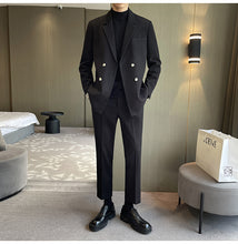 画像をギャラリービューアに読み込む, メンズ セットアップ スーツ ダブル セットアップ 秋冬 韓国
