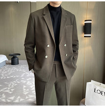 画像をギャラリービューアに読み込む, メンズ セットアップ スーツ ダブル セットアップ 秋冬 韓国