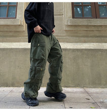 画像をギャラリービューアに読み込む, ストリート カーゴ メンズ パンツ 3色 カーゴパンツ ワイド 韓国 カジュアル