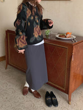 画像をギャラリービューアに読み込む, 総柄 ルーズ ニット レディースセーター ヴィンテージライク 韓国 トップス