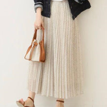 画像をギャラリービューアに読み込む, 2020夏秋新品　ドットシフォンプリーツスカートホワイト