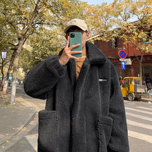 画像をギャラリービューアに読み込む, 人気商品！おしゃれな ビッグ ボアジャケット メンズ 韓国 ファッションアウターブルゾン 秋冬