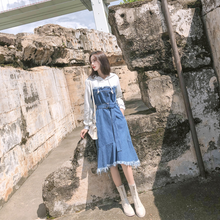 画像をギャラリービューアに読み込む, 大きいサイズ レディース 異素材重ね着風パーカーワンピース