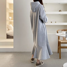 画像をギャラリービューアに読み込む, パーカーワンピース ロングワンピース スウェットワンピース