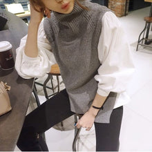 画像をギャラリービューアに読み込む, シャツ バルーンスリーブ トップス ノーカラー