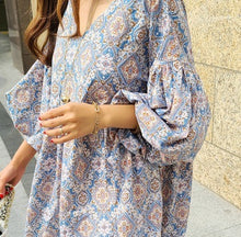 画像をギャラリービューアに読み込む, ボリューム袖ペイズリーブラウス  レデイース