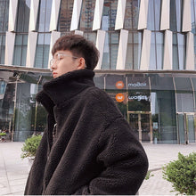 画像をギャラリービューアに読み込む, 韓国ファッション メンズ ボアジャケット ミディアム丈 長袖