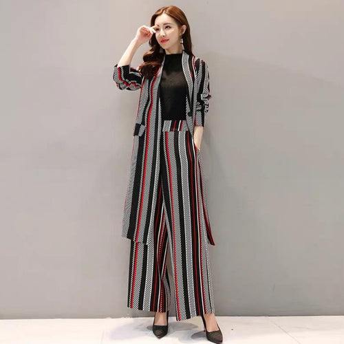 冬新作 セットアップ レディース パンツスーツ ロングジャケット