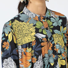 画像をギャラリービューアに読み込む, ワンピース レトロ 花柄 ボタニカル マキシ丈