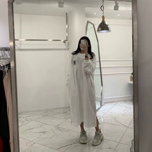 画像をギャラリービューアに読み込む, ワンピース ロゴ スウェット シンプル カジュアル ロング